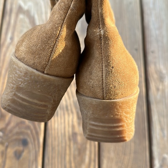 Michael Kors women’s suede wedge high boots size 6.5 - Picture 5 of 12